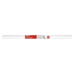 Apli Pizarra Blanca Adhesiva en Rollo 675x1000 - Facil de Cortar y Pegar - Ideal para Presentaciones y Notas - Color Blanco | Ah