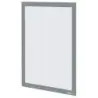 Nobo Pack de 2 Marcos Autoadhesivos Magneticos en Formato A4 - Colocacion en Vertical u Horizontal - Marco de Color Plateado | A