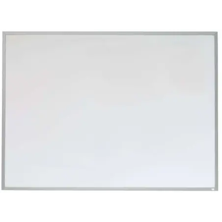 Nobo Pizarra Blanca Magnetica Pequeña con Marco de Aluminio 585x430mm - Borrado en Seco - Almohadillas Adhesivas - Ideal para Of