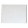 Nobo Pizarra Blanca Magnetica Pequeña con Marco de Aluminio 585x430mm - Borrado en Seco - Almohadillas Adhesivas - Ideal para Of