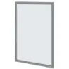 Nobo Pack de 2 Marcos Autoadhesivos Magneticos en Formato A3 - Colocacion en Vertical u Horizontal - Marco de Color Plateado | A