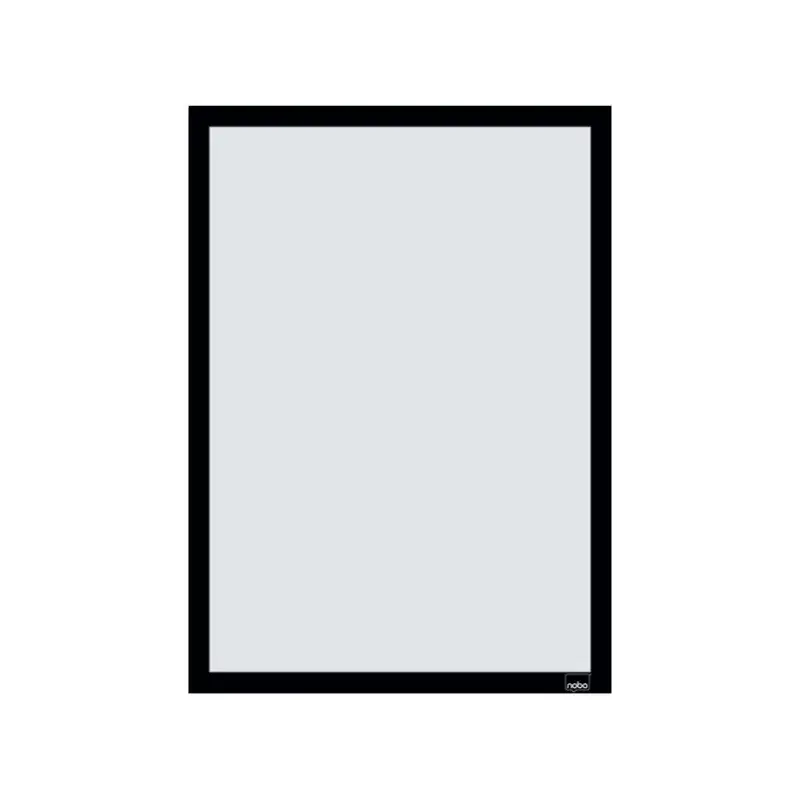 Nobo Pack de 2 Marcos Autoadhesivos Magneticos en Formato A3 - Colocacion en Vertical u Horizontal - Marco de Color Negro | Ahor