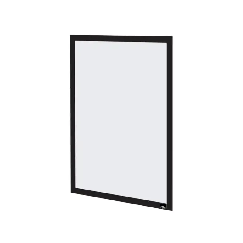 Nobo Pack de 2 Marcos Autoadhesivos Magneticos en Formato A3 - Colocacion en Vertical u Horizontal - Marco de Color Negro | Ahor