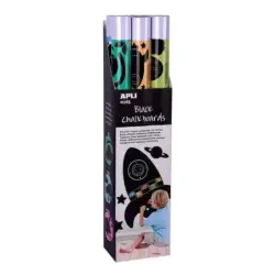 Apli Expositor Pizarras Negras y Adhesivas con Formas de Animales - Medida 100x60cm - 6 Modelos Diferentes - Adhesivo Removible