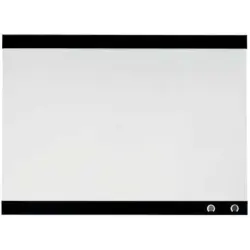 Nobo Pizarra Blanca Magnetica Pequeña con Clip para Notas 430x580mm - Diseño sin Marco - Funciones de Gancho - Color Blanco | Ah