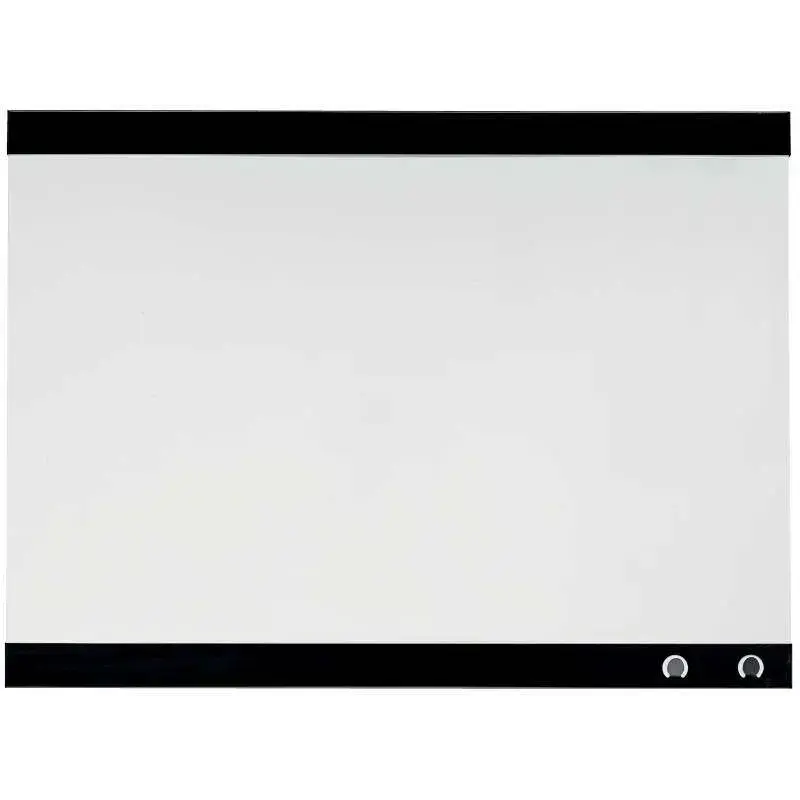 Nobo Pizarra Blanca Magnetica Pequeña con Clip para Notas 430x580mm - Diseño sin Marco - Funciones de Gancho - Color Blanco | Ah