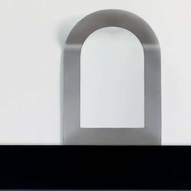 Nobo Pizarra Blanca Magnetica Pequeña con Clip para Notas 430x580mm - Diseño sin Marco - Funciones de Gancho - Color Blanco | Ah