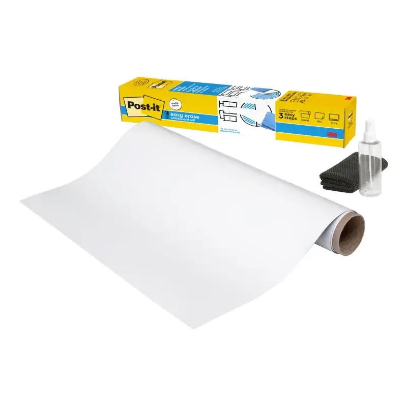 Post-It Easy Erase Pizarra Adhesiva - Forma Rectangular - 91.4x121.9cm - Color Blanco | Ahorro Imprimiendo
