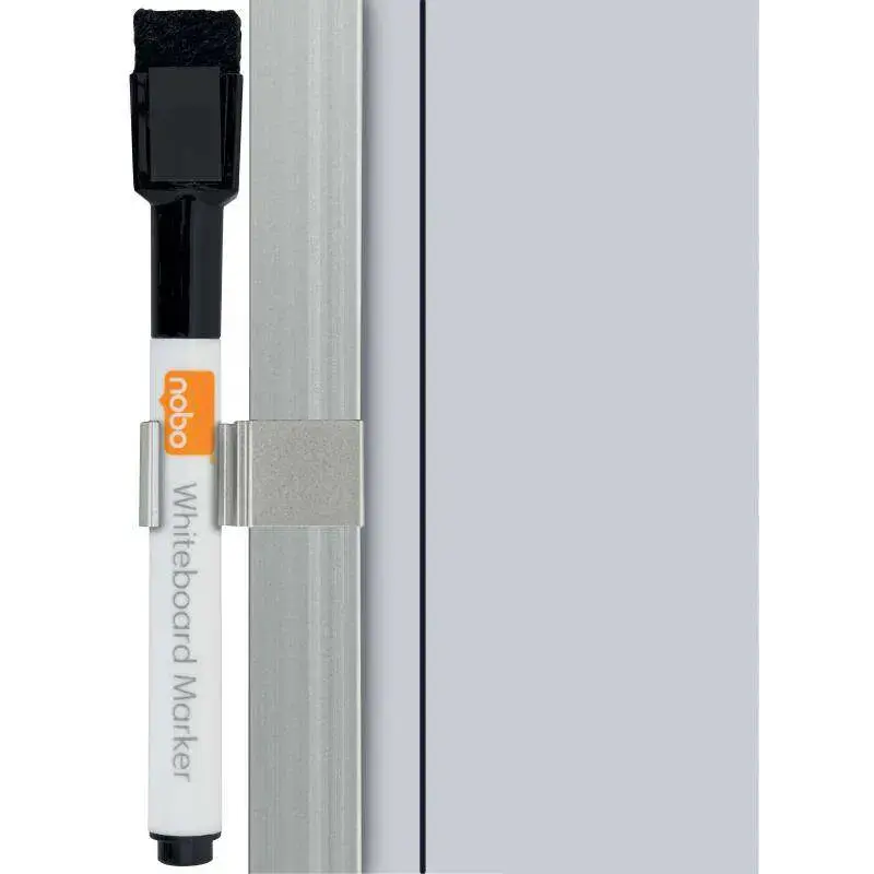 Nobo Planificador Semanal de Pizarra Magnetica Pequeña 585x190mm - Tira de Corcho - Almohadillas Adhesivas e Imanes para Montaje