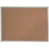 Nobo Essence Tablero de Anuncios de Corcho 600x450mm - Montaje en Esquinas - Superficie de Corcho - Marco de Aluminio Anodizado