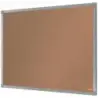 Nobo Essence Tablero de Anuncios de Corcho 600x450mm - Montaje en Esquinas - Superficie de Corcho - Marco de Aluminio Anodizado