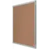 Nobo Essence Tablero de Anuncios de Corcho 600x450mm - Montaje en Esquinas - Superficie de Corcho - Marco de Aluminio Anodizado