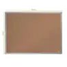Nobo Essence Tablero de Anuncios de Corcho 600x450mm - Montaje en Esquinas - Superficie de Corcho - Marco de Aluminio Anodizado