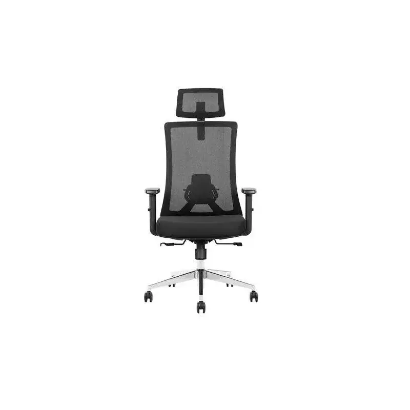 Cromad Senior SE8000 Silla de Oficina - Reposacabezas, Soporte Lumbar y Reposabrazos Ajustable - Asiento de Espuma de Alta Calid