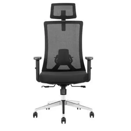 Cromad Senior SE8000 Silla de Oficina - Reposacabezas, Soporte Lumbar y Reposabrazos Ajustable - Asiento de Espuma de Alta Calid