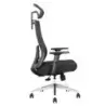 Cromad Senior SE8000 Silla de Oficina - Reposacabezas, Soporte Lumbar y Reposabrazos Ajustable - Asiento de Espuma de Alta Calid