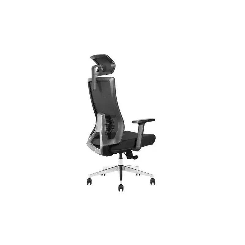 Cromad Senior SE8000 Silla de Oficina - Reposacabezas, Soporte Lumbar y Reposabrazos Ajustable - Asiento de Espuma de Alta Calid