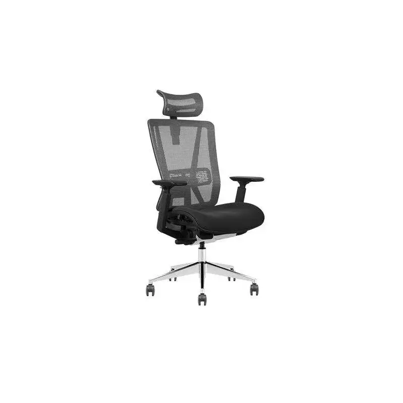Cromad Senior SE1200 Silla de Oficina - Altura Ajustable con Elevador de Gas de Grado 4 - Reposacabezas, Reposabrazos 3D y Sopor