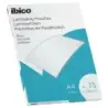 Ibico Caja de 100 Laminas de Plastificar Gloss A4 75 Micras - Acabado Cristalino de Alto Brillo - Plastifica Papel, Fotos, Tarje