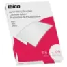 Ibico Caja de 100 Laminas de Plastificar Mate A5 125 Micras - Superficie Mate - Plastifica Papel, Fotos, Tarjetas de Visita - Tr