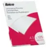 Ibico Caja de 100 Laminas de Plastificar Mate A3 125 Micras - Superficie Mate - Plastifica Papel, Fotos, Tarjetas de Visita - Tr