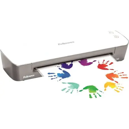 Fellowes Ion A3 Plastificadora - Calentamiento en 4 Minutos - Grueso Bolsa 80 y 125 Micras | Ahorro Imprimiendo