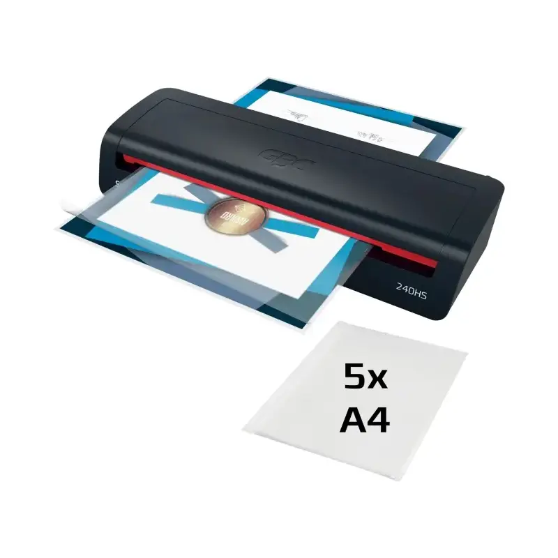 GBC 240HS Home Office A3 Plastificadora - Calentamiento en 2 Minutos - Desde Documentos de Identidad hasta Documentos A3 - Compa