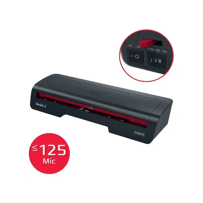 GBC 240HS Home Office A3 Plastificadora - Calentamiento en 2 Minutos - Desde Documentos de Identidad hasta Documentos A3 - Compa