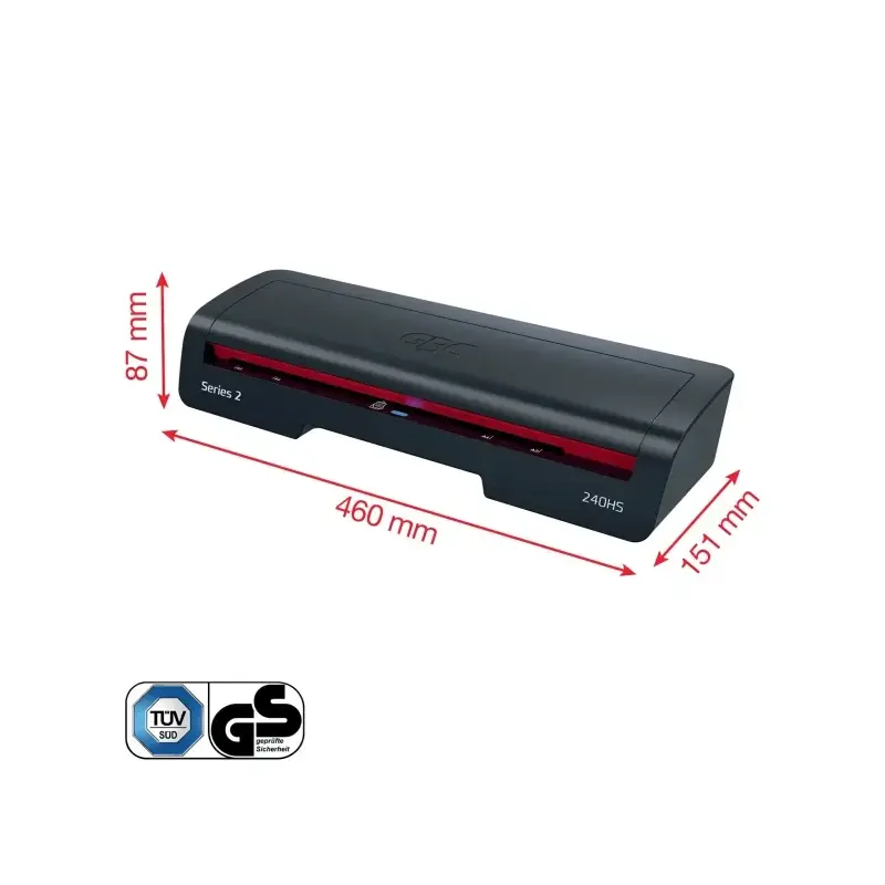 GBC 240HS Home Office A3 Plastificadora - Calentamiento en 2 Minutos - Desde Documentos de Identidad hasta Documentos A3 - Compa