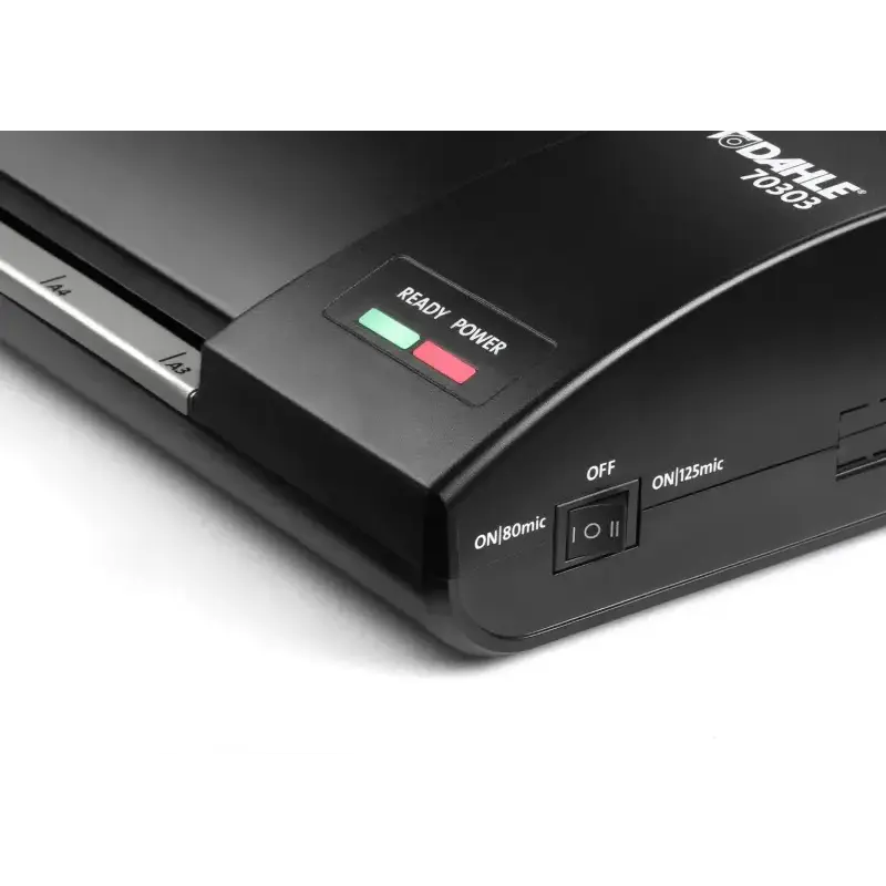 Dahle 70303 Plastificadora A3 - Calidad Fotografica - Calentamiento en 40seg - Velocidad de 500mm/min - Espesor a Plastificar Ma