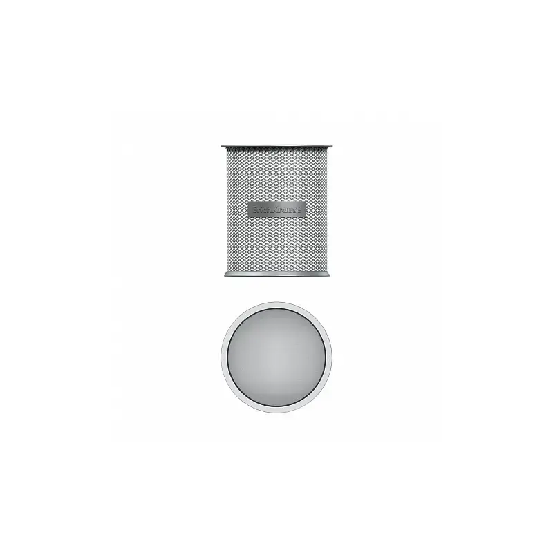 Erichkrause Compass Classic Portalapices Redondo 90х100mm - Base Redonda de Acero Inoxidable - Diseño Moderno y Elegante - Color