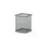 Erichkrause Compass Classic Portalapices Cuadrado 80×80×95mm - Acero Inoxidable Calado - Color Plata | Ahorro Imprimiendo