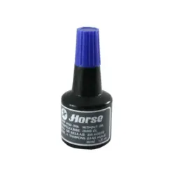 Horse Bote de Tinta para Tampon 30ml - Sin Aceite - Color Azul | Ahorro Imprimiendo