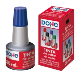 Dohe Tinta para Tampones y Sellos 30ml - Color Azul | Ahorro Imprimiendo