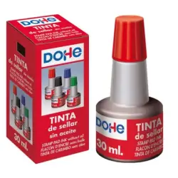 Dohe Tinta para Tampones y Sellos 30ml - Color Rojo | Ahorro Imprimiendo