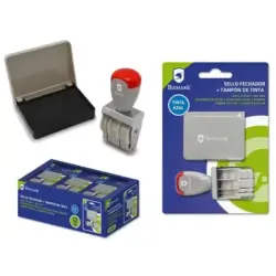 Bismark Sello Fechador + Tampon Azul - Años desde 2020 hasta 2032 | Ahorro Imprimiendo