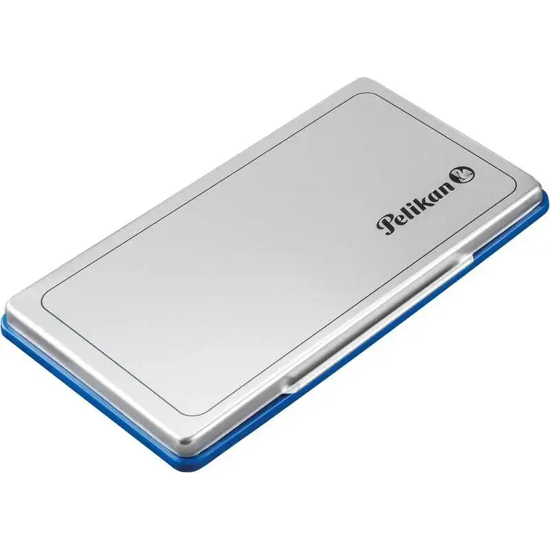 Pelikan Tampon Pelikan N.1 9x16cm - Ideal para Sellos de Tamaño Pequeño - Tinta de Alta Calidad - Facil de Recargar - Color Azul