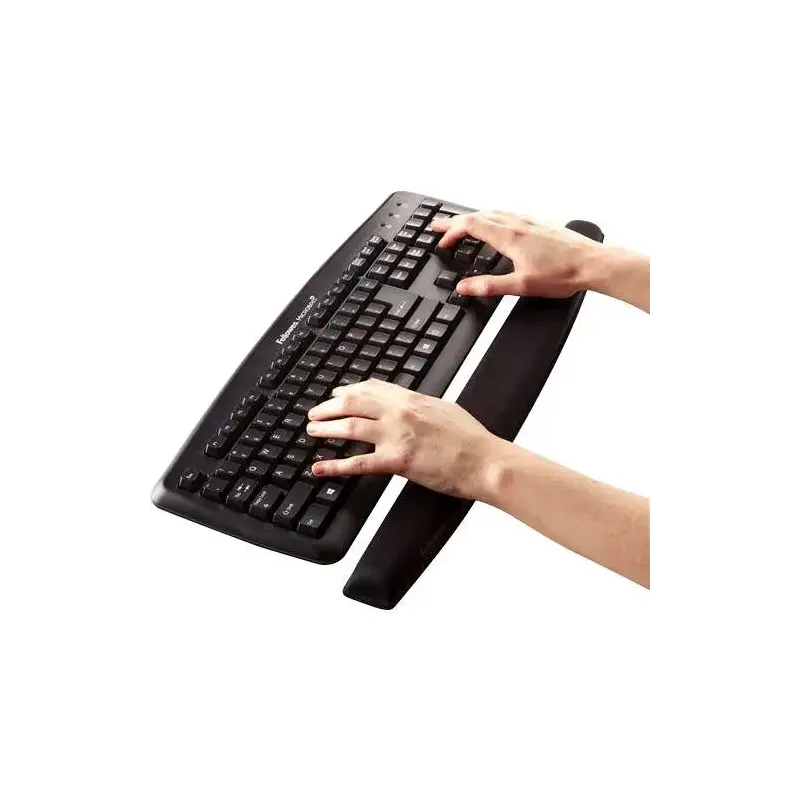Fellowes Reposamuñecas para Teclado Memory Foam - Confort Excepcional - Color Negro | Ahorro Imprimiendo