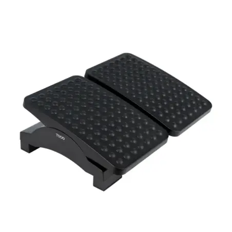 Tooq Reposapies - Ajustable en Altura e Inclinacion - Dos Plataformas Independientes - Color Negro | Ahorro Imprimiendo