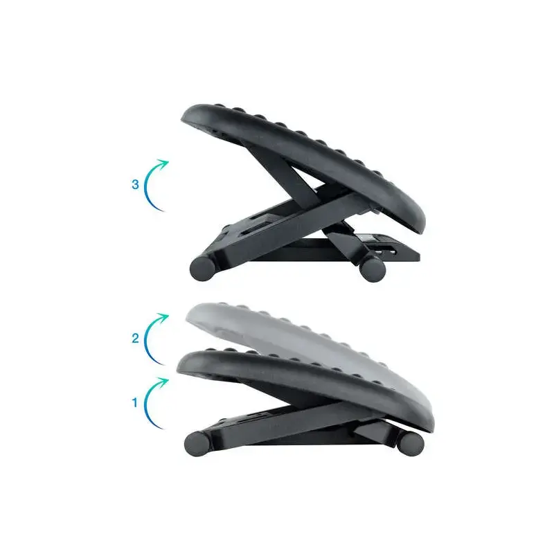 Tooq Reposapies Ajustable Confort - Color Negro | Ahorro Imprimiendo