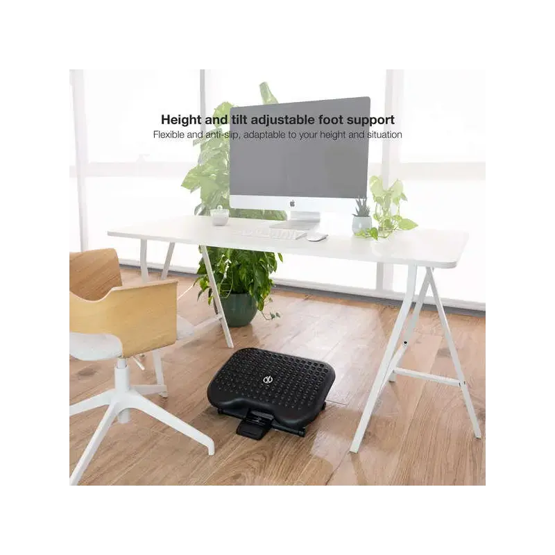 Tooq Reposapies Ajustable Confort - Color Negro | Ahorro Imprimiendo