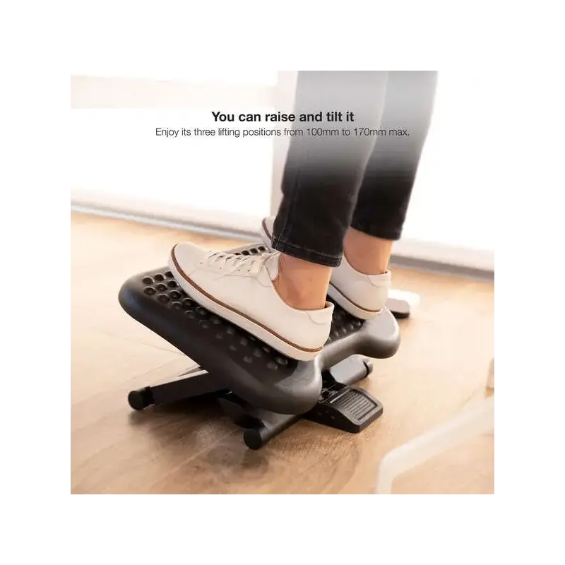 Tooq Reposapies Ajustable Confort - Color Negro | Ahorro Imprimiendo