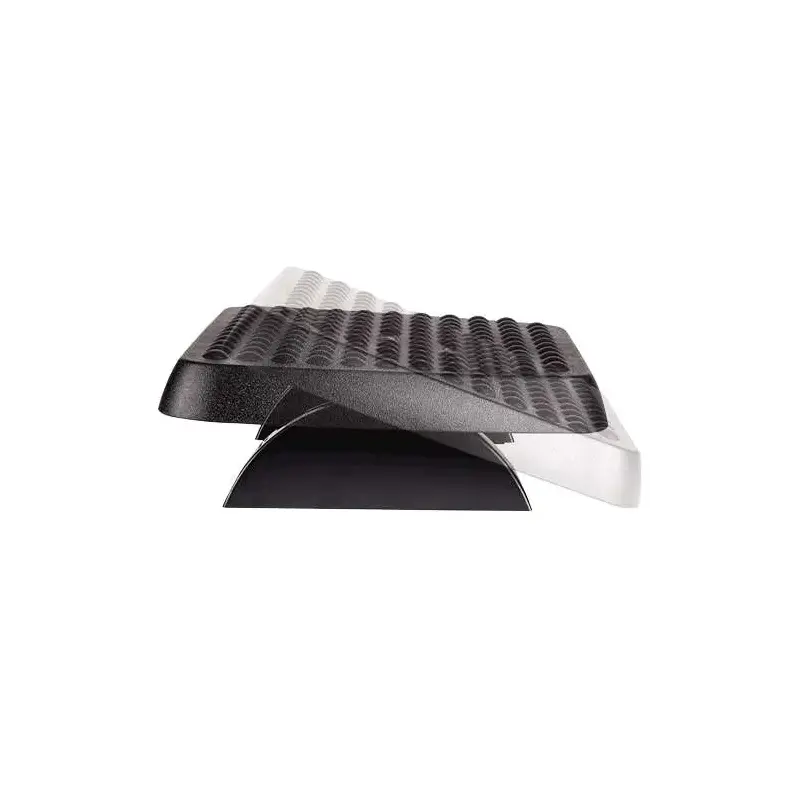 Fellowes Reposapies Ajustable Ergonomico - Superficie Estilo Masaje - 2 Ajustes de Altura - Color Negro | Ahorro Imprimiendo