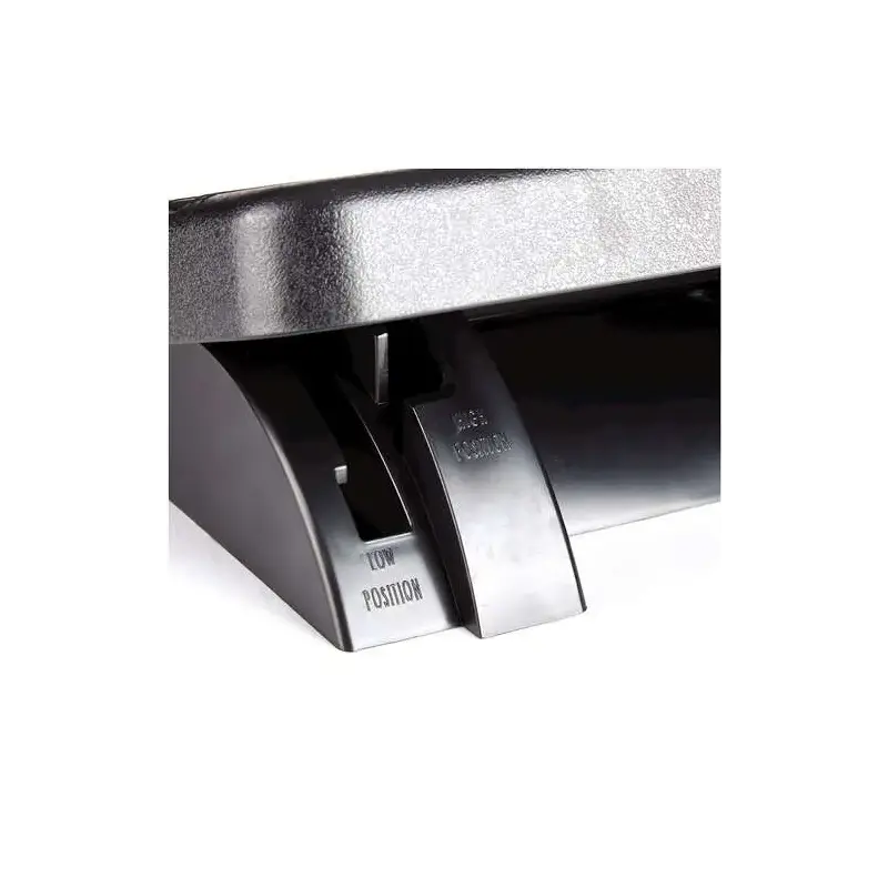 Fellowes Reposapies Ajustable Ergonomico - Superficie Estilo Masaje - 2 Ajustes de Altura - Color Negro | Ahorro Imprimiendo