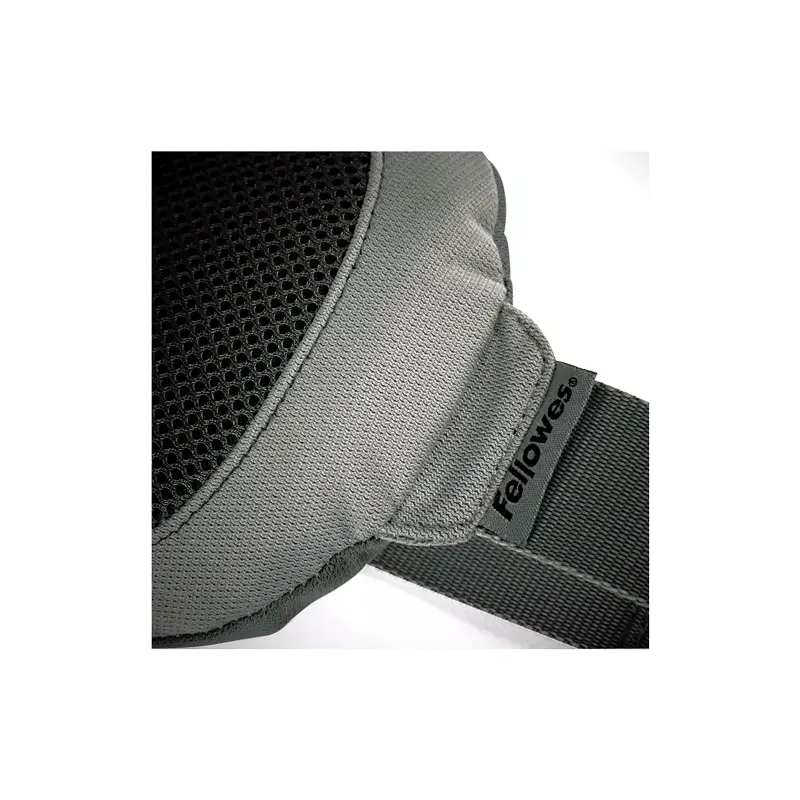 Fellowes I-Spire Series Cojin Lumbar - Correa Ajustable - Fabricado en Suave Espuma - Color Negro/Gris | Ahorro Imprimiendo