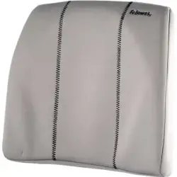 Fellowes Smart Suites Respaldo de Espuma Ergonomico - Espuma de Alta Densidad - Correa Ajustable - Color Gris | Ahorro Imprimien