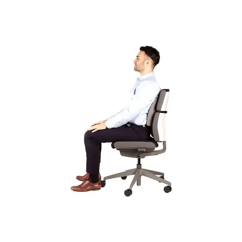 Fellowes Smart Suites Respaldo de Espuma Ergonomico - Espuma de Alta Densidad - Correa Ajustable - Color Gris | Ahorro Imprimien