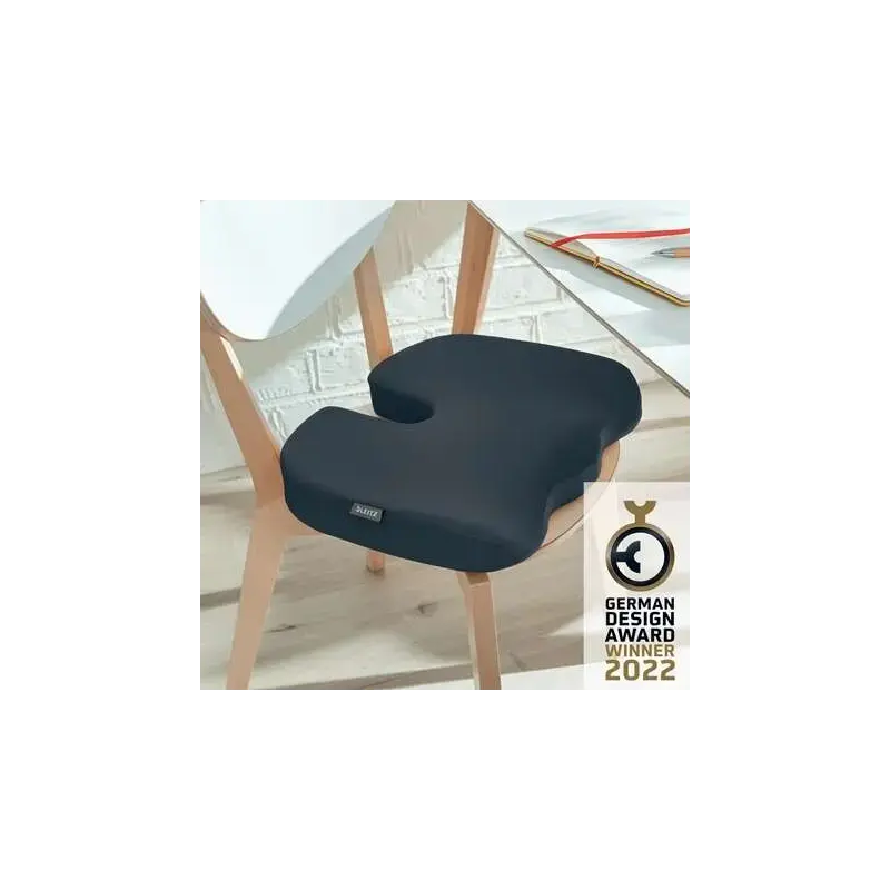 Leitz Ergo Cosy Cojin de Asiento Ortopedico - Promueve una Postura Saludable - Mejora la Circulacion - Para Oficina, Coche o Cas