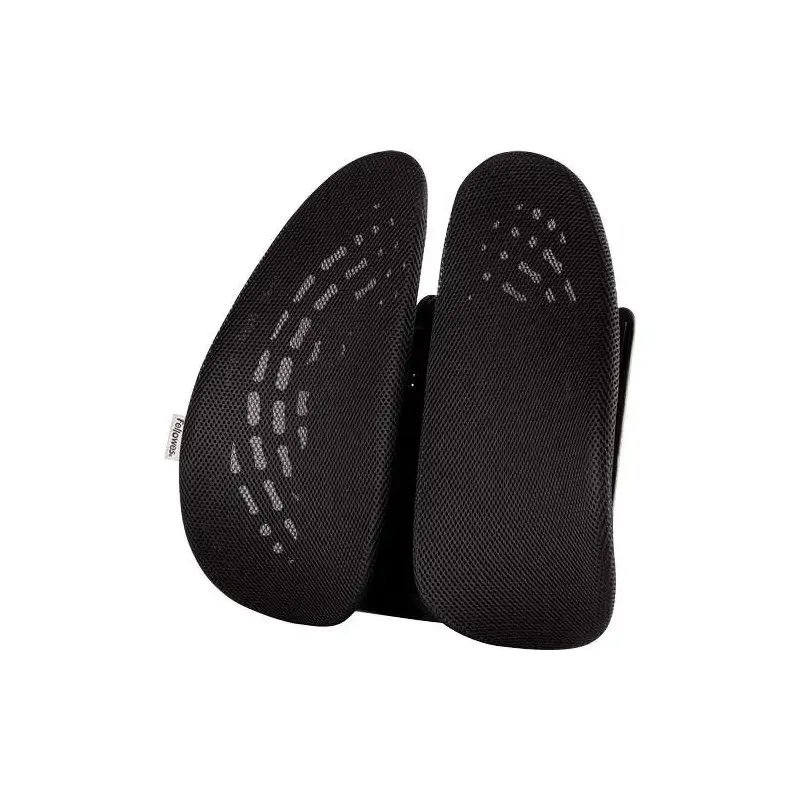 Fellowes Back Angel Respaldo Ergonomico Moldeable - Ajustable en 7 Alturas - Adaptable a la Mayoria de Sillas - Color Negro | Ah