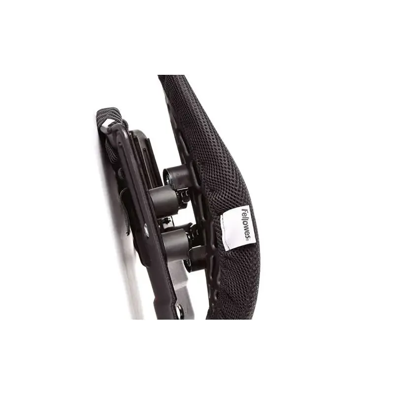 Fellowes Back Angel Respaldo Ergonomico Moldeable - Ajustable en 7 Alturas - Adaptable a la Mayoria de Sillas - Color Negro | Ah